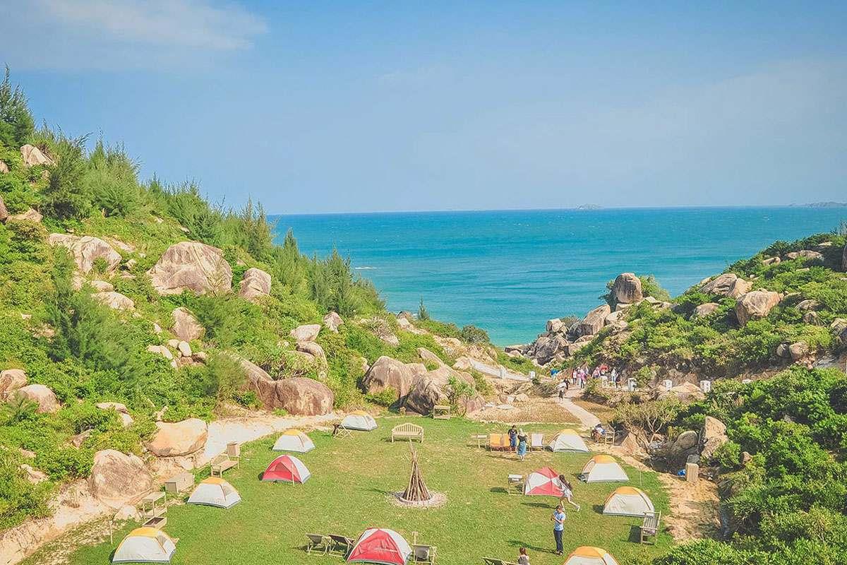 Cắm trại tại khu dã ngoại Trung Lương