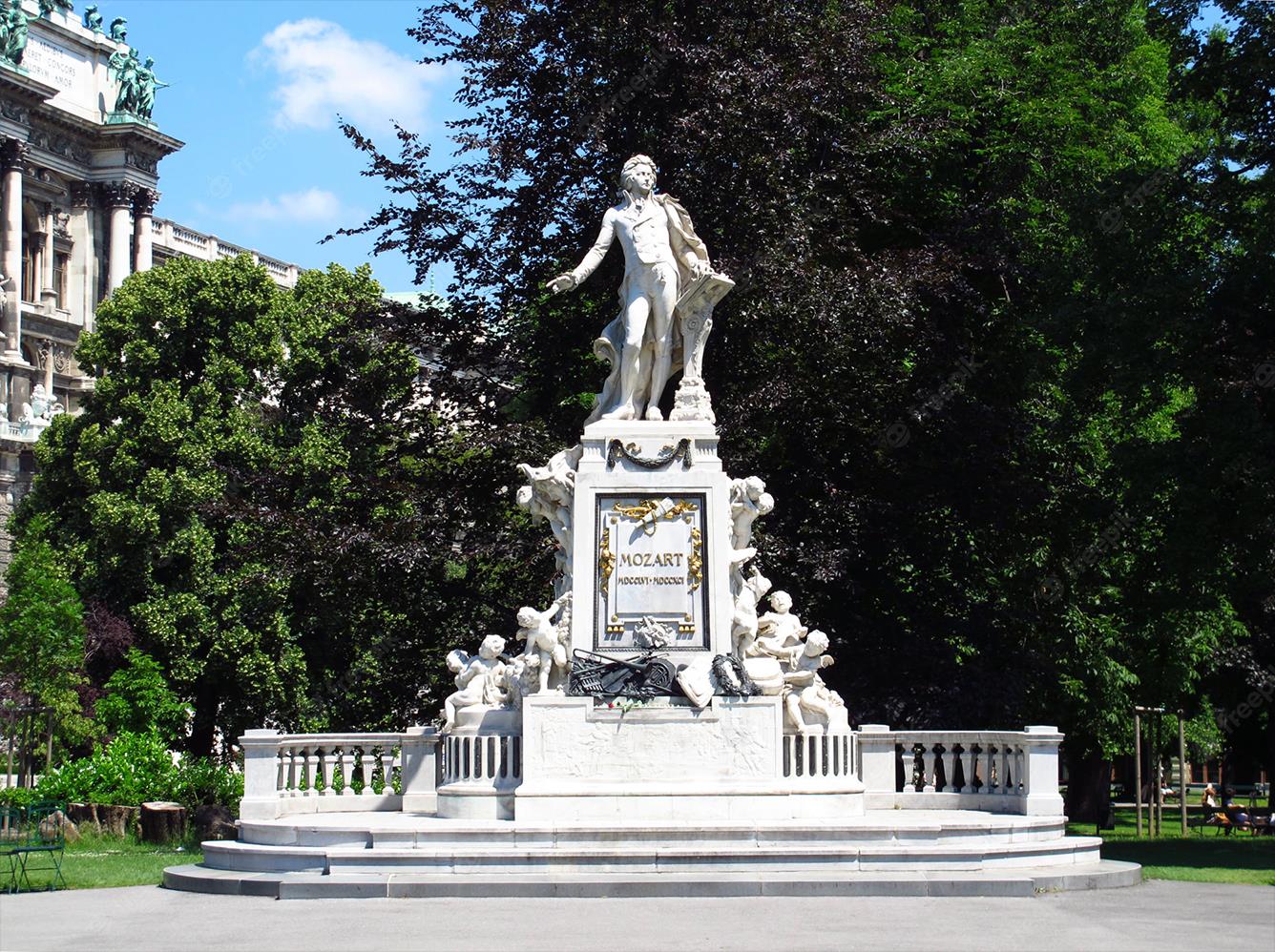 Du lịch Áo và nhìn qua tượng Mozart