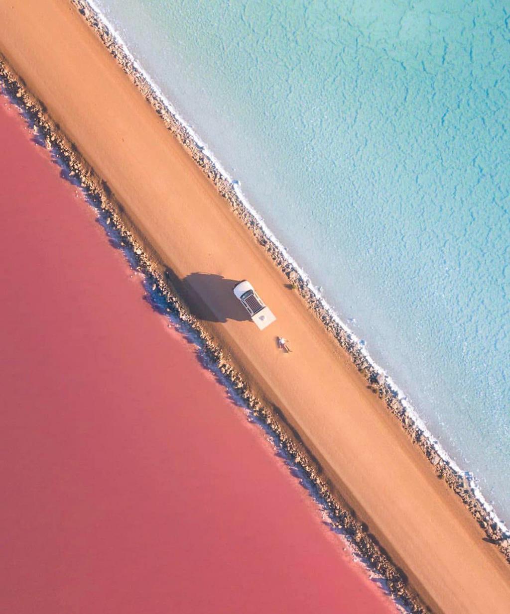 Hồ MacDonnell - Những sắc màu tương phản khiến khách du lịch Úc mê mẩn