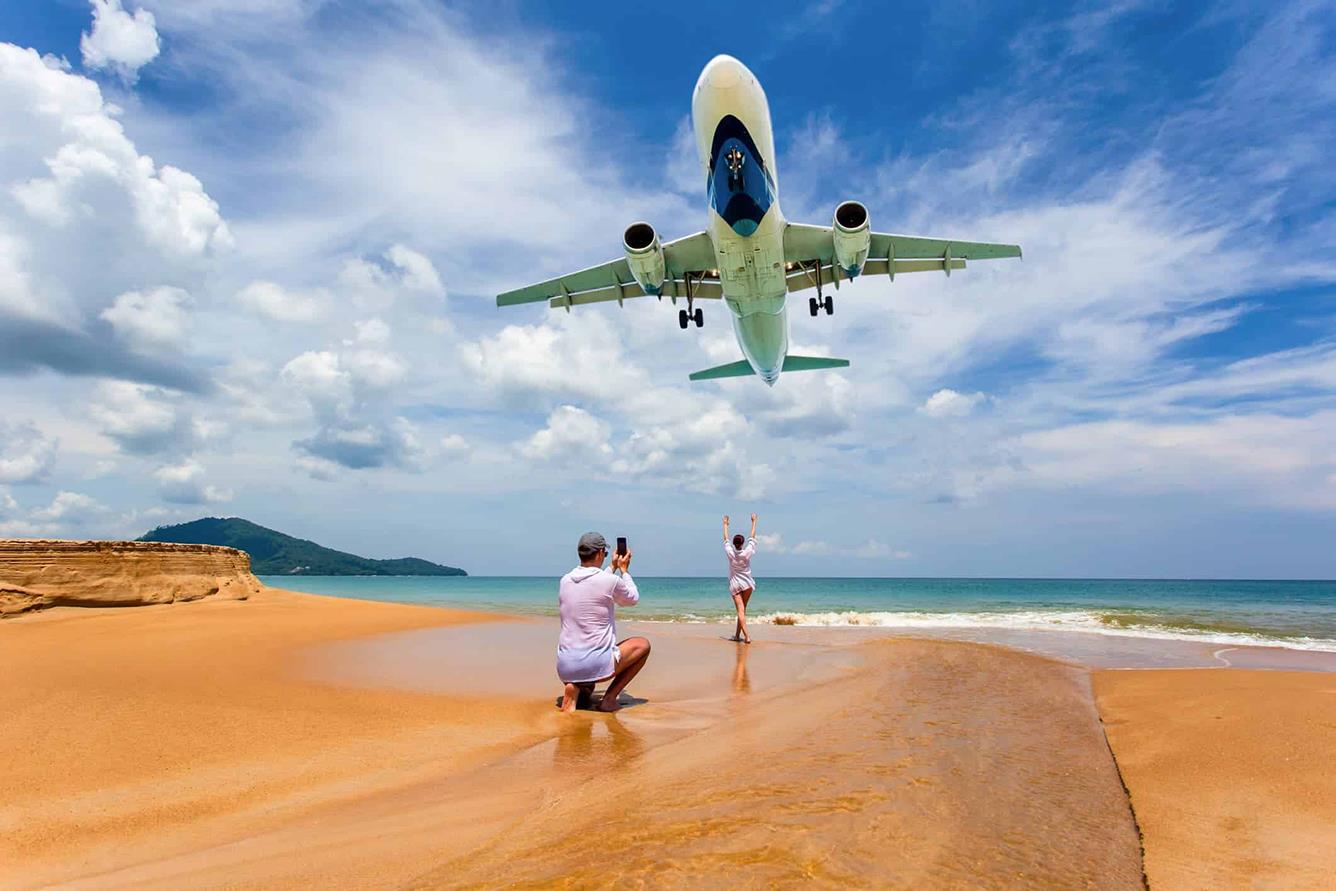 Bãi biển sân bay Phuket 
