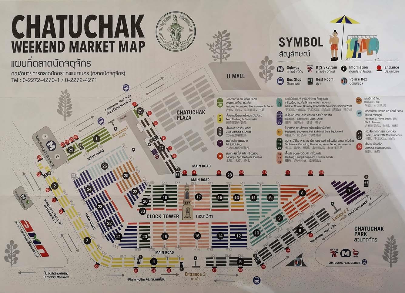 Hướng dẫn di chuyển đến chợ Chatuchak