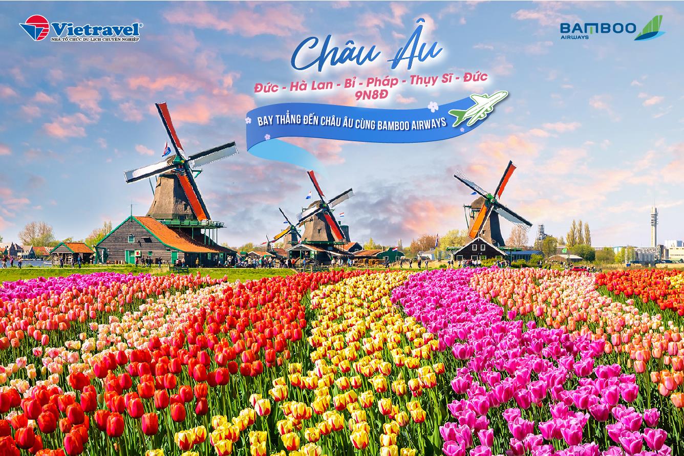 “Đẹp từng centimet” với sắc hoa tulip Keukenhof (Hà Lan)