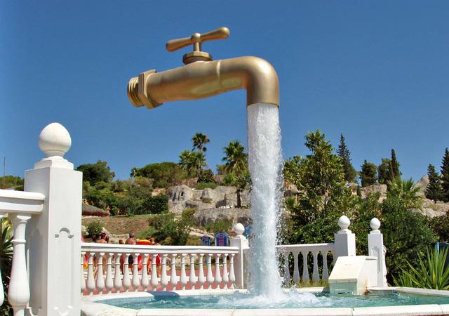 Đài phun nước ở Aqualand- Cadiz, Tây Ban Nha