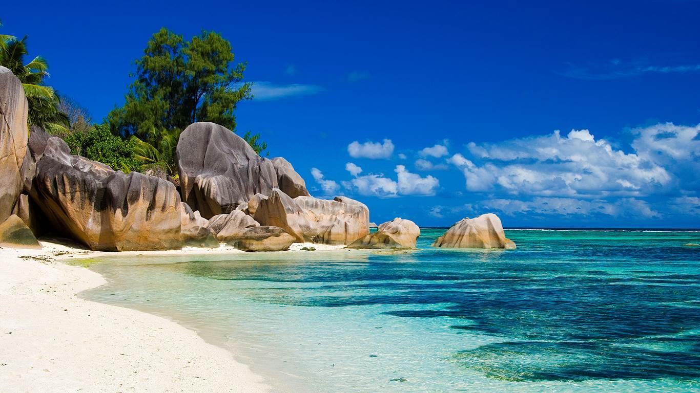 Bãi biển Anse Lazio, Đảo Praslin, Seychelles