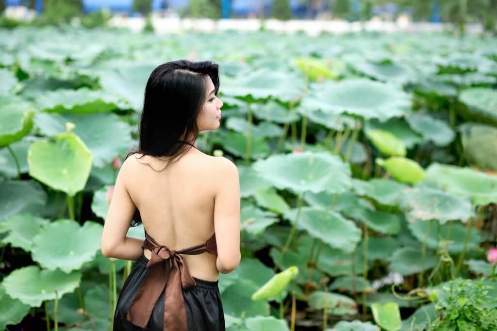 Xuan Dinh lotus dress