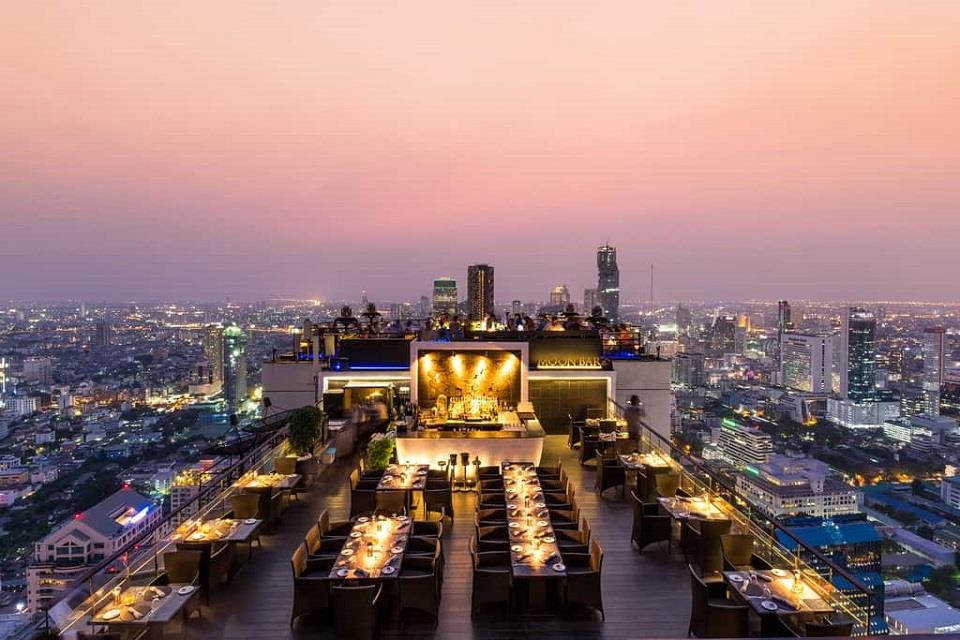 Chơi đêm ở Bangkok tại các quán bar tầng thượng