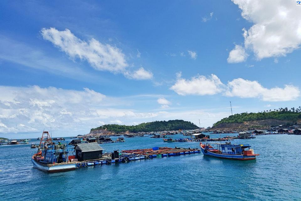 Làng cá bè trên đảo - Hòn Ngang