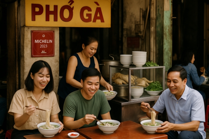 Trải Nghiệm Tinh Tế Tại Quán Phở Gà Hàng Hòm Đạt Chuẩn Michelin