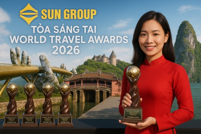 Sun Group Tỏa Sáng tại World Travel Awards 2026 với 12 Giải Thưởng Danh Giá