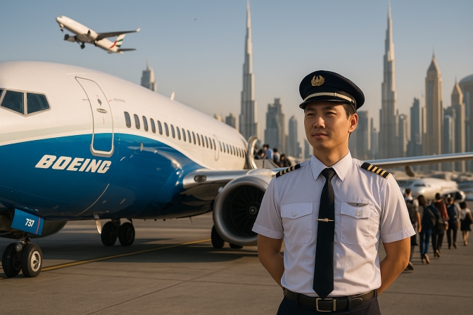 Ngành Hàng Không: Tìm Hiểu Thu Nhập Phi Công Tại Dubai và Dòng Máy Bay Boeing 737-7