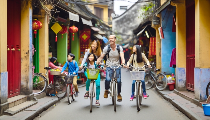 Trải nghiệm độc đáo cùng gia đình Mỹ ở Hà Nội