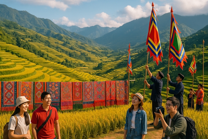 Khám Phá Du Lịch Fansipan Dịp 2/9: Sắc Vàng Mùa Lúa Chín Và Nét Đẹp Lễ Hội