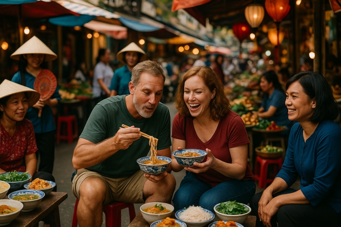 Khám Phá Du Lịch Ẩm Thực Việt Nam Cùng Khách Mỹ
