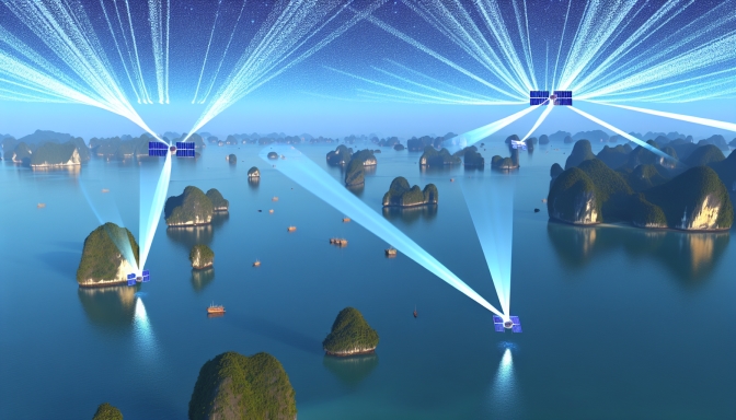 Công Nghệ Vệ Tinh Starlink Mở Rộng Kết Nối Tại Vịnh Hạ Long