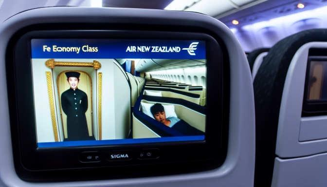 Khám Phá Giường Ngủ Hạng Phổ Thông của Hãng Air New Zealand
