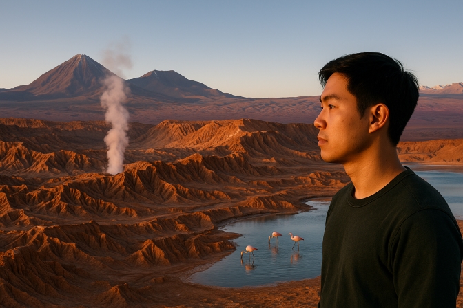 Khám Phá Vẻ Đẹp Sa Mạc Atacama Tại Chile