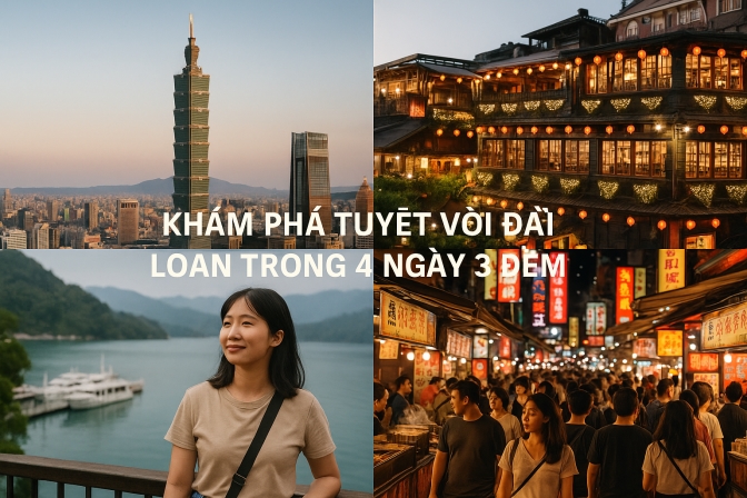 Khám Phá Tuyệt Vời Đài Loan Trong 4 Ngày 3 Đêm