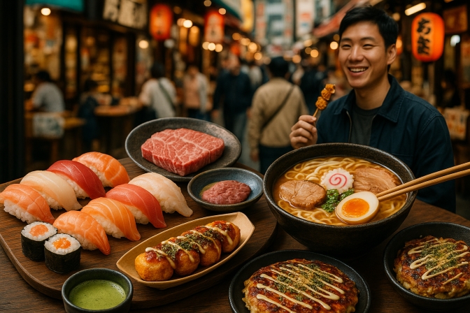 Khám Phá Ẩm Thực Độc Đáo Khi Du Lịch Nhật Bản