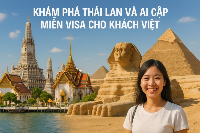 Khám Phá Thái Lan và Ai Cập Miễn Visa Cho Khách Việt