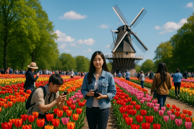 Khám Phá Mùa Hoa Tulip Rực Rỡ Tại Hà Lan