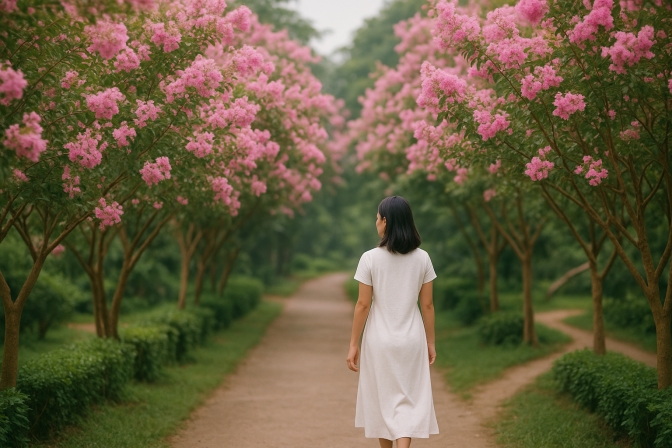 Khám Phá Con Đường Hoa Tường Vi Tại Công Viên Thực Vật Cảnh Việt Nam