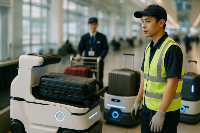 Sự Phát Triển Của Robot Bốc Xếp Hành Lý Tại Sân Bay Nhật Bản