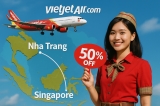 Vietjet Tăng Cường Kết Nối Quốc Tế Với Tuyến Bay Thẳng Nha Trang - Singapore