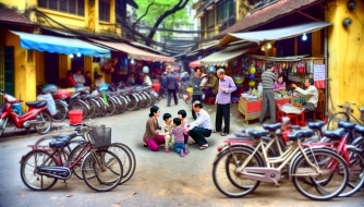 Khách Mỹ Trải Nghiệm Hà Nội: Đạp Xe Ngõ Nhỏ Và Đi Chợ Như Người Bản Địa