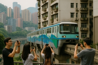 Khám Phá Ga Lý Tử Bá: Trải Nghiệm Tàu Điện Xuyên Tòa Nhà Tại Trùng Khánh Khám Phá Ga Lý Tử Bá: Trải Nghiệm Tàu Điện Xuyên Tòa Nhà Tại Trùng Khánh