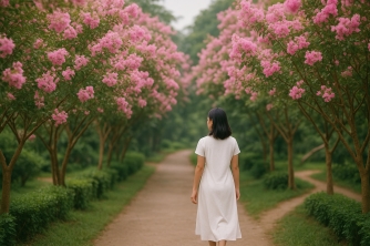 Khám Phá Con Đường Hoa Tường Vi Tại Công Viên Thực Vật Cảnh Việt Nam